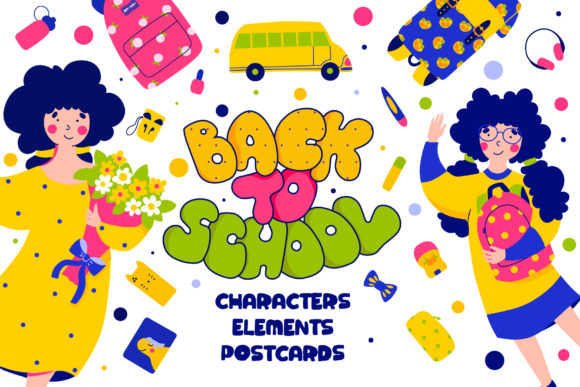 Back to School Pack of Illustrations: A Versatile Design Toolkit for Creatives and Professionals