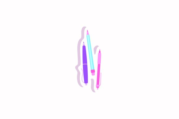 Back to School Pen Stickers Svg for Creative Branding