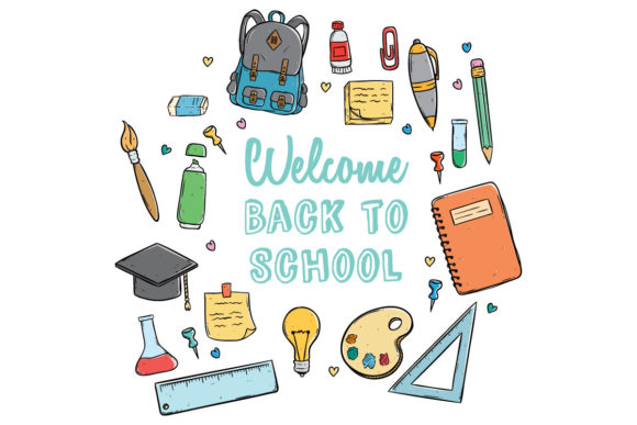 Unlock Creative Possibilities with Doodle Back to School Icons and Supplies